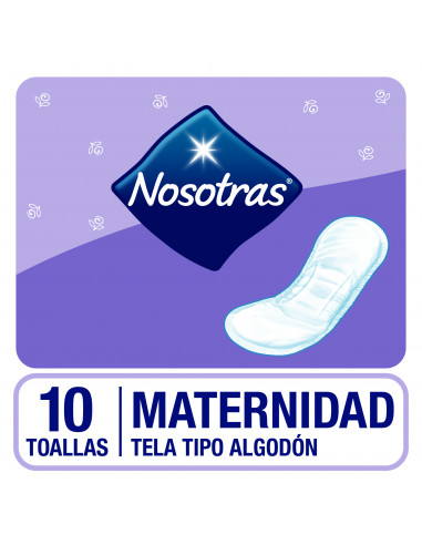 Nosotras toalla maternidad x10