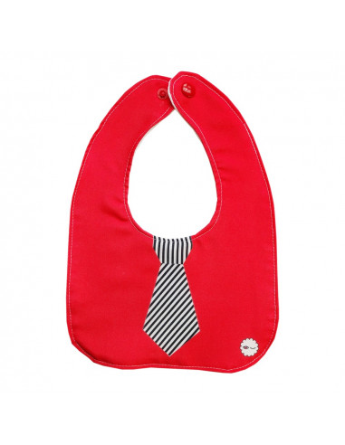 Me muero muerta Babero rojo con corbata