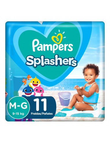 Pampers Splashers Talle 4 x 11 Pañales