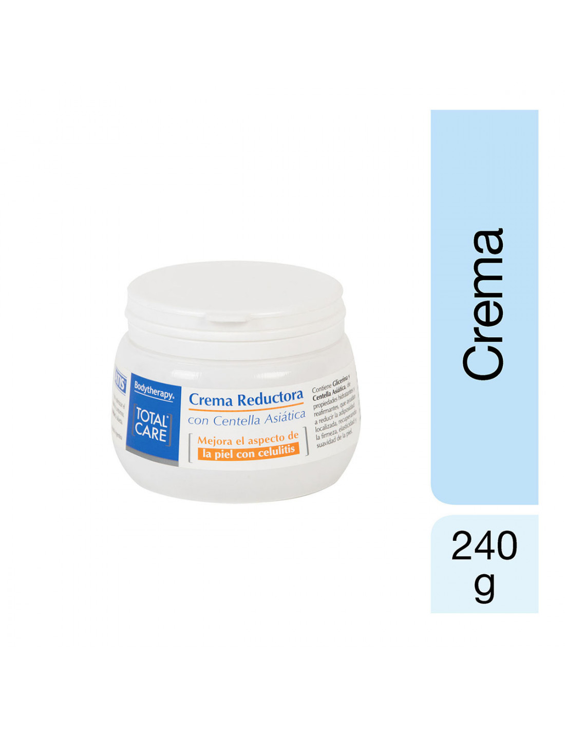 Bodytherapy Total Care Crema Reductora con Centella Asiática 240 G