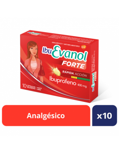 Ibu Evanol Forte 400 Analgesico x 10...
