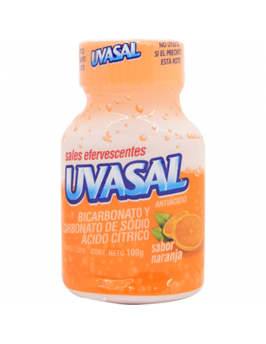 Uvasal Naranja Antiácido Frasco x 100 G