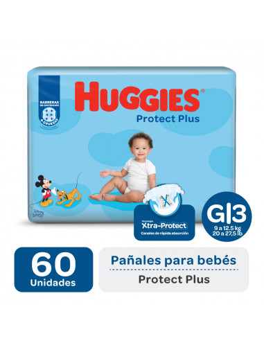Huggies Protect Plus G 60 Pañales