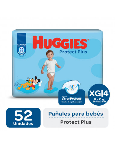 Huggies Protect Plus XG 52 Pañales