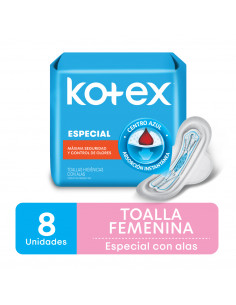 KOTEX ESPECIAL CON ALAS 8...