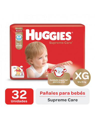 Huggies Supreme Care XG por 32 Pañales