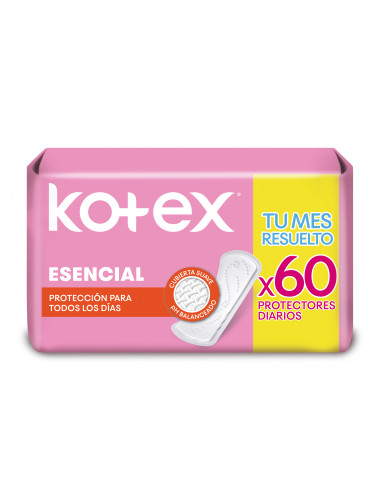 KOTEX ESENCIAL PROTECTORES DIARIOS X 60