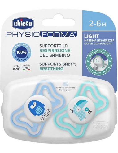 CHICCO CHUPETE PHYSIO LIGHT NENE 2-6M...