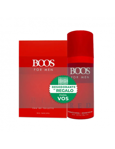 BOOS RED EDT x 100 Ml PACK + DEO DE...