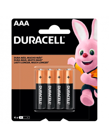 PILA DURACELL AAA X 4 unidades