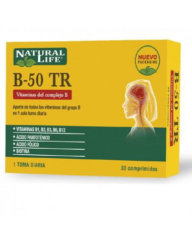 NATURAL LIFE B-50 COMPLEX x 30 tabletas