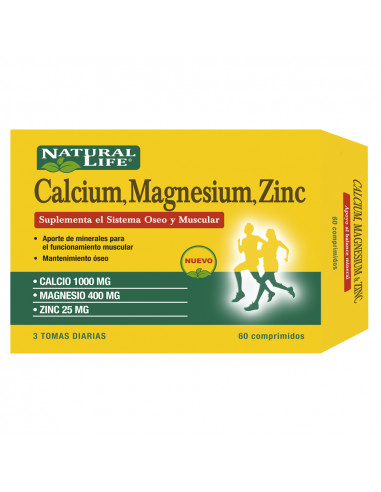 NATURAL LIFE CALCIO-MAGNESIO-ZINC...