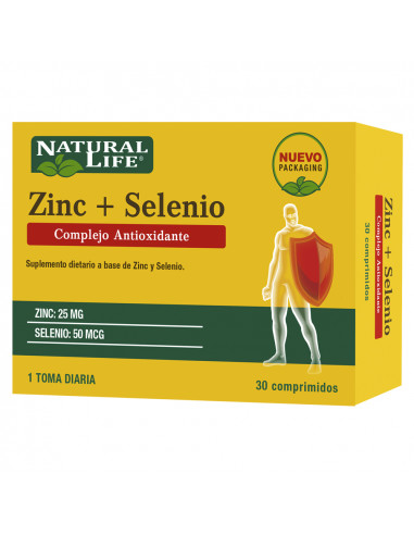 NATURAL LIFE ZINC + SELENIO x 30...