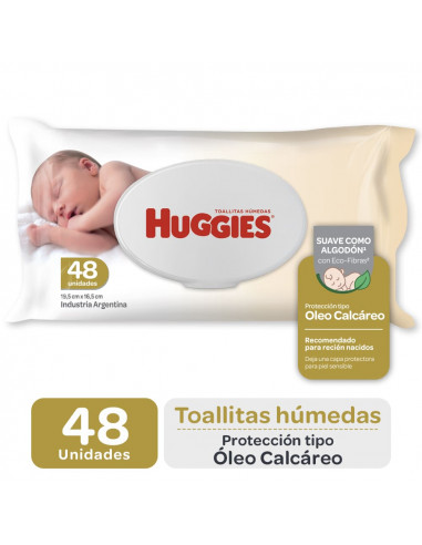 Huggies Tipo Oleo Calcareo 48 Toallas...