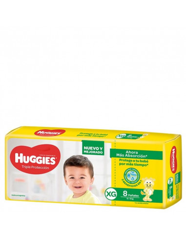 HUGGIES PAÑAL CLASSIC XG X 8 unidades