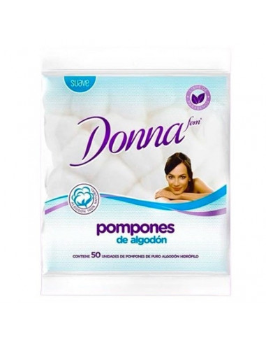 Donna Pompones De Algodon X 50 Unidades