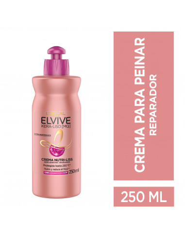 Crema para Peinar Elvive Kera-Liso MQ...
