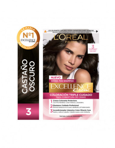 Kit Tintura Excellence Creme Tono 3...
