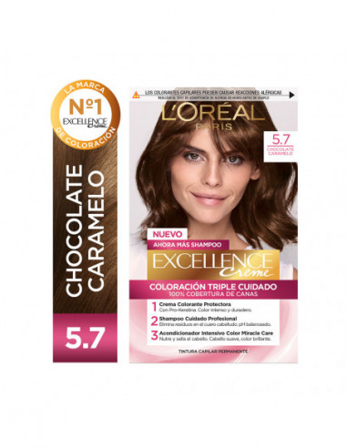 Kit Tintura Excellence Creme Tono 5.7...