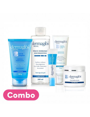 Dermaglos kit Rutina Facial Piel...