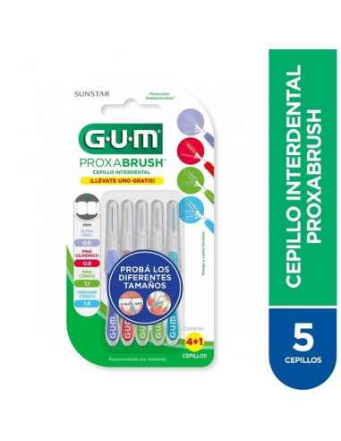 Gum Proxabrush Palillos x 5 Unidades