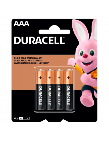 Duracell Pilas Alcalinas AAA x 4...