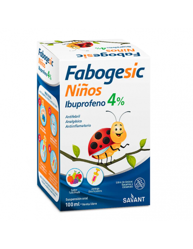 Fabogesic Niños 4% Suspension Sabor...