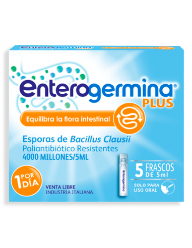 Enterogermina Plus x 5 Ampollas...
