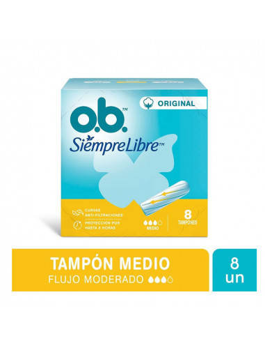 OB Original Tampones Medio x 8 Unidades OB Original Tampones Medio x 8 Unidades