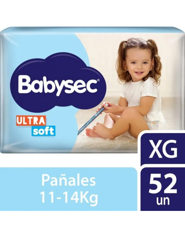Babysec Ultrasoft XG x 52 Pañales Babysec Ultrasoft XG x 52 Pañales