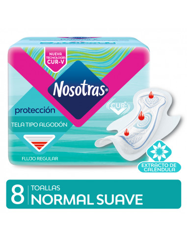 Nosotras Toalla Normal Tela  Tipo... Nosotras Toalla Normal Tela  Tipo...